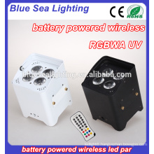Manufacturer Direct Sale 4pcs 18w 6in1 dmx led battery powered par light